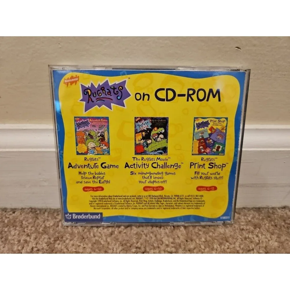 Rugrats Print Shop (PC CD-Rom, Windows, 1998, Viacom)